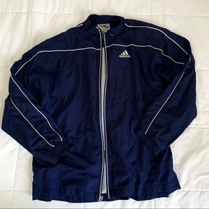 Vintage blue Adidas windbreaker